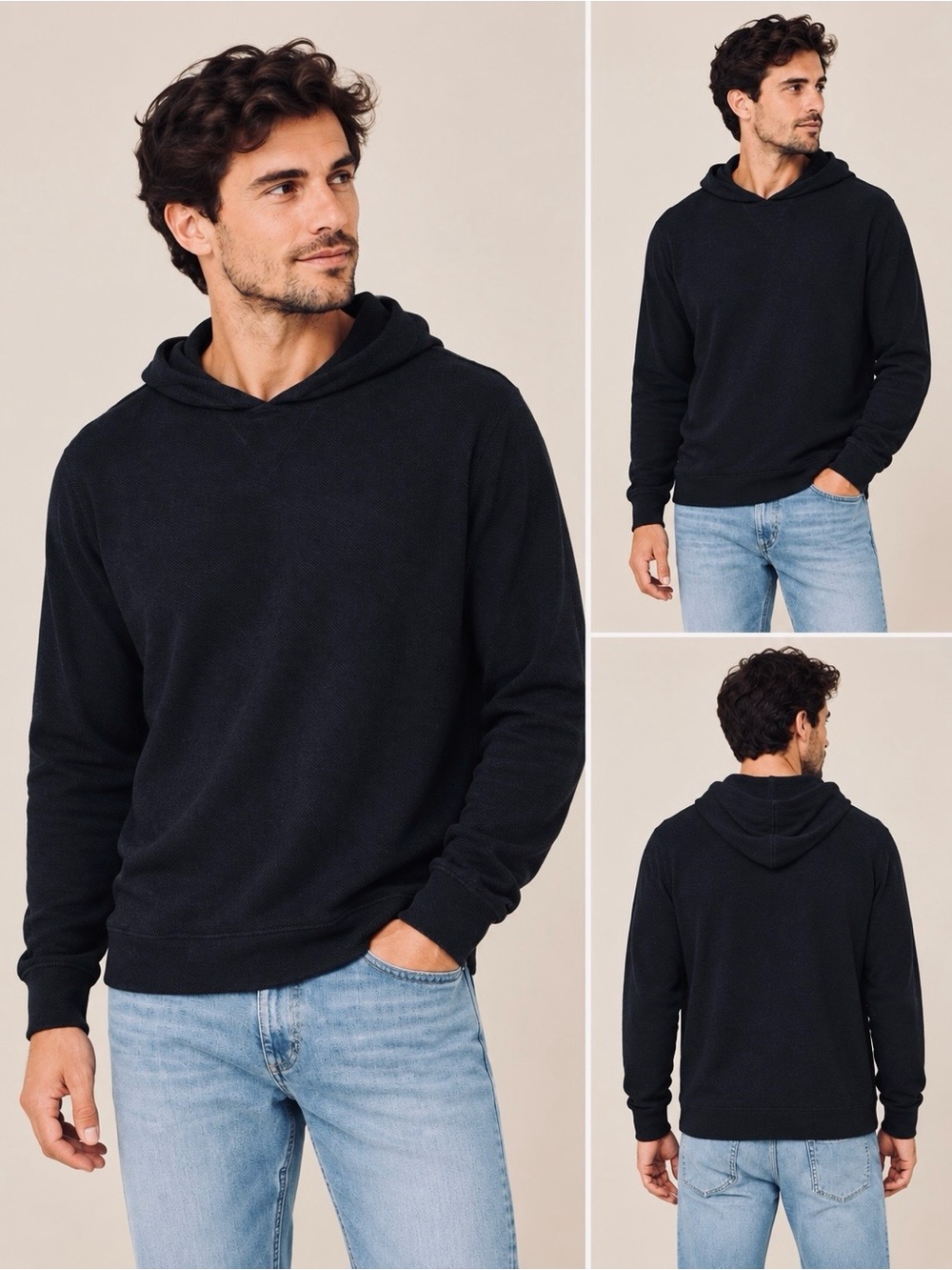 Vineyard Vines Calmwater Hoodie Black Gray Men's Medium 1K005744